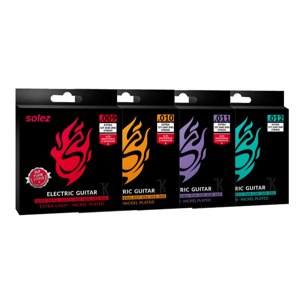 Encordoamento P/ Guitarra SOLEZ - SLG Series - Tecnologia DLP