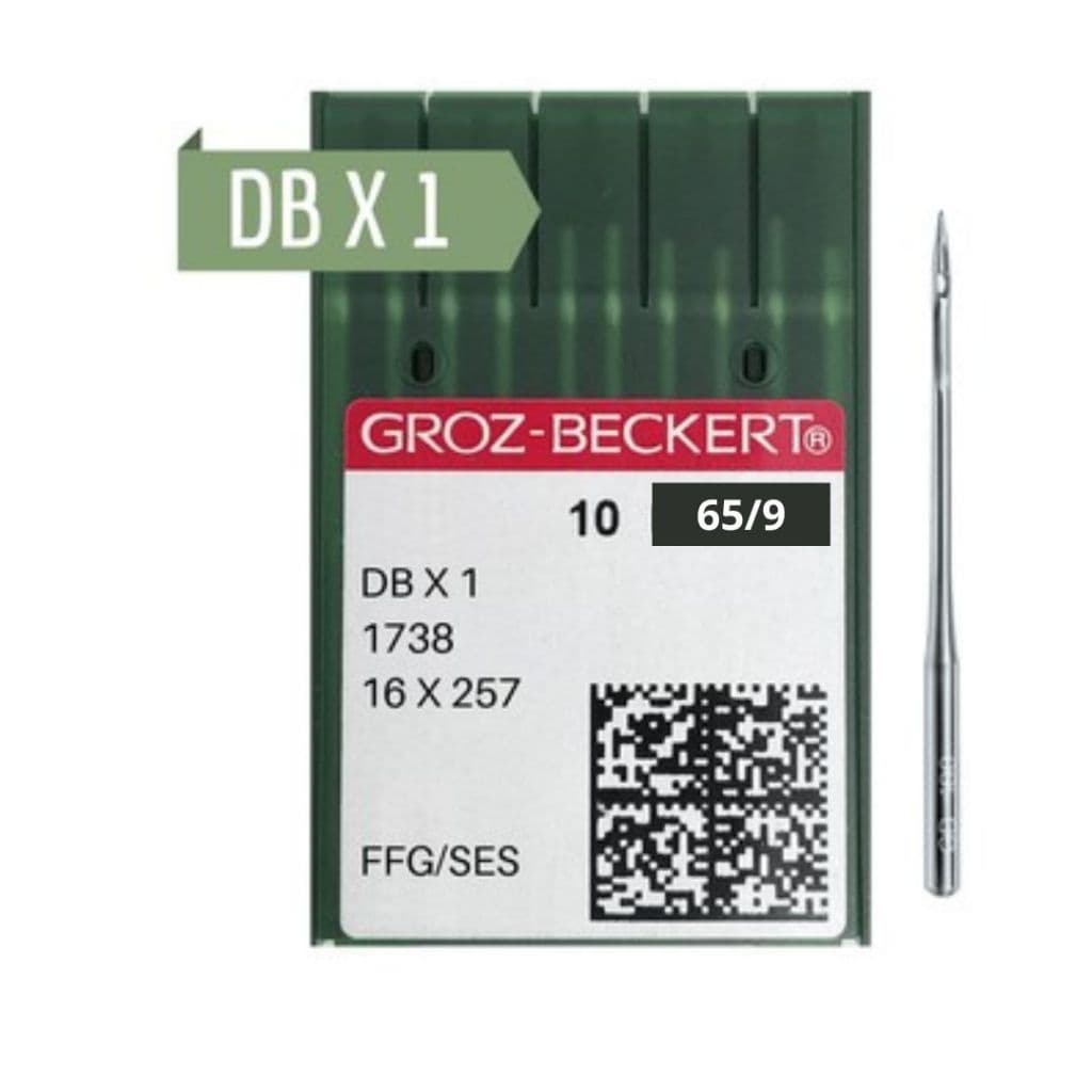 Agulha para máquina de costura Reta Industrial DBX1 1738 cabo fino caixa com 10 uni. - Groz Beckert