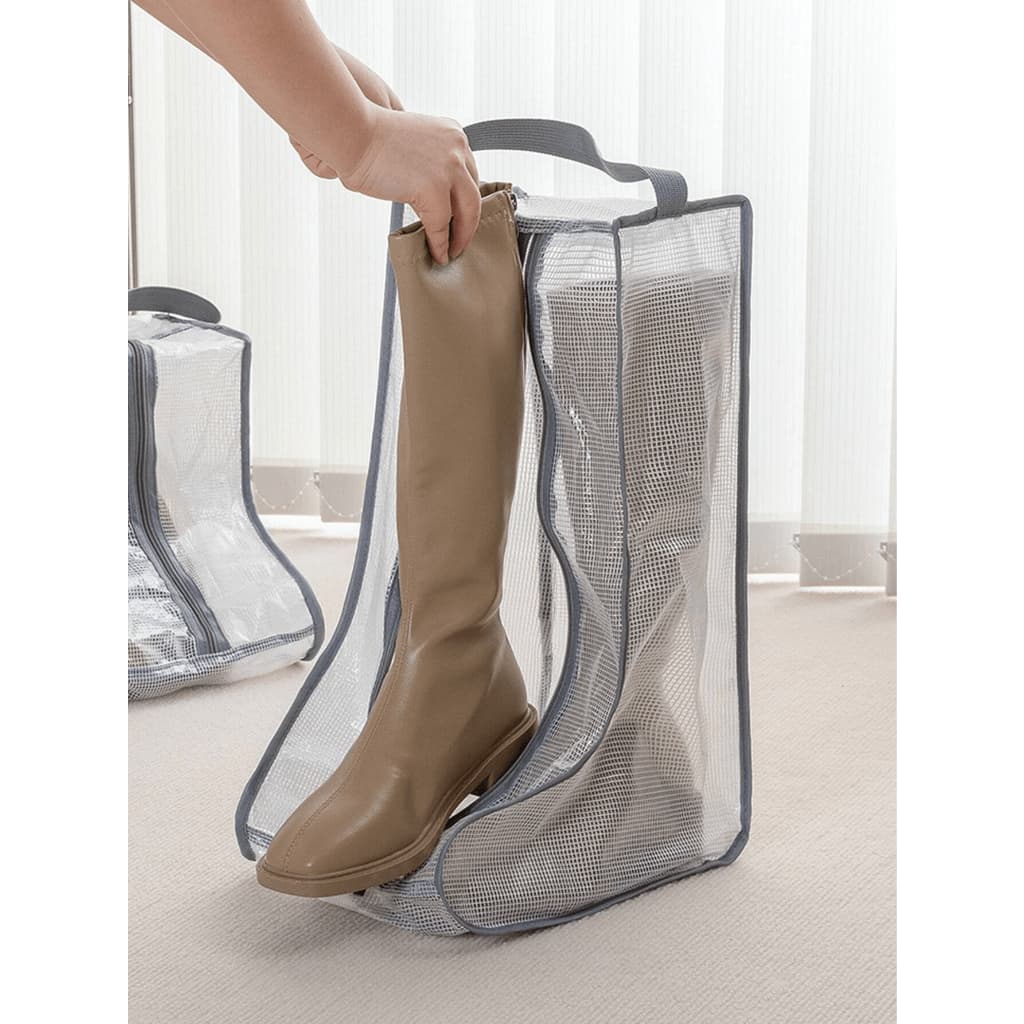 Saco Protetor Botas Sapatos Camping Rave Coturno Higiênico Impermeável Anti Mofo Com Zíper E Alça