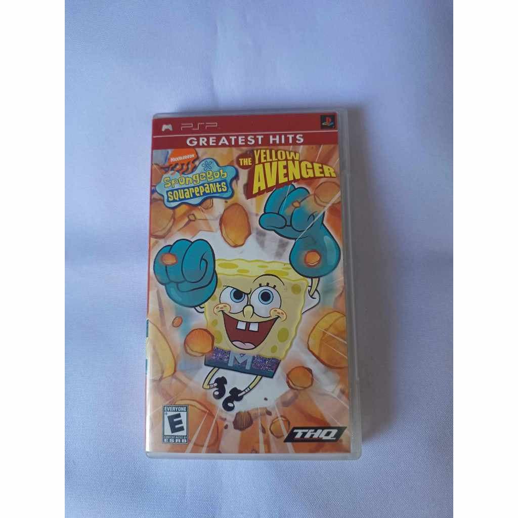 Spongebob Squarepants The Yellow Avenger Psp
