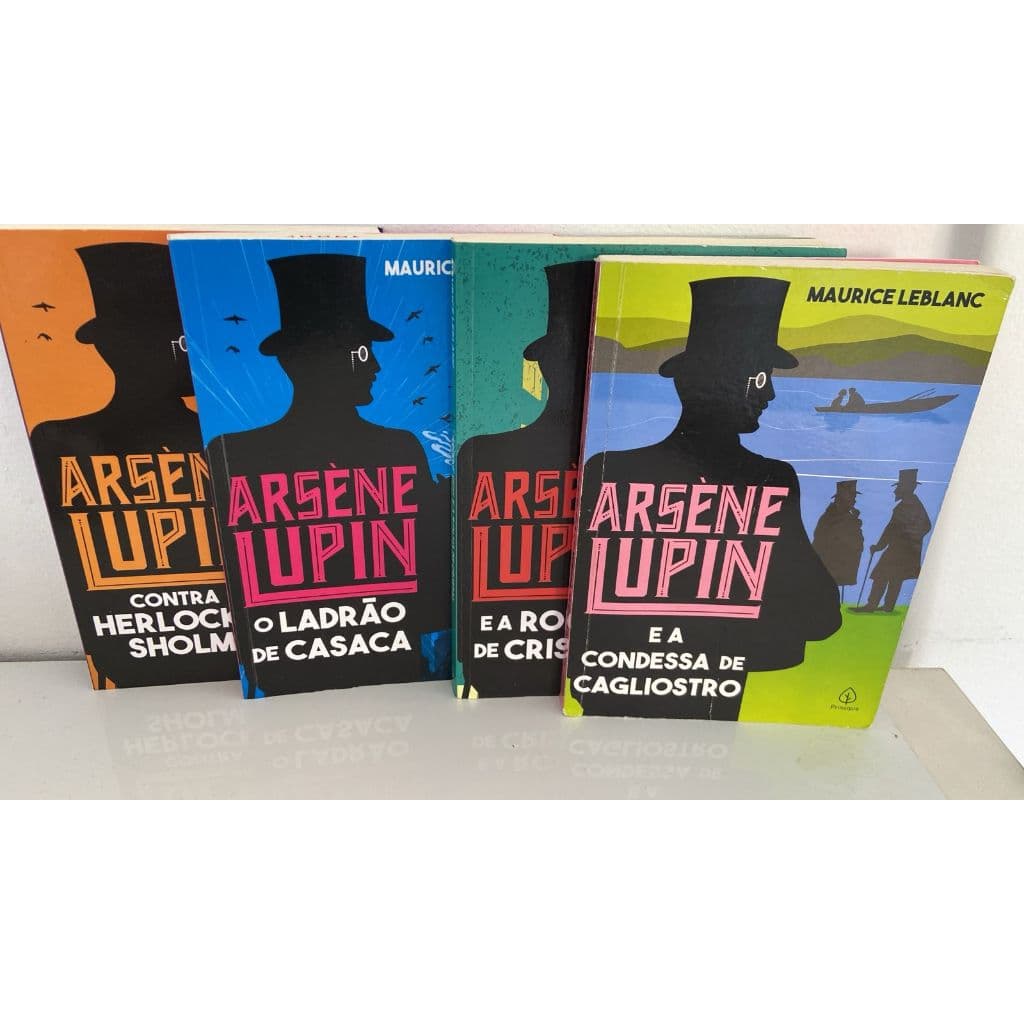 Arsene lupin e a rolha de cristal, Contra Herlock sholmes, o ladrão de casaca,  a condensa de cagliostro Maurice leblanc
