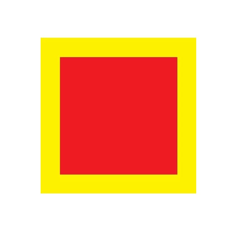 Adesivo Demarcação De Solo Para Extintor  Incêndio1x1 Mt