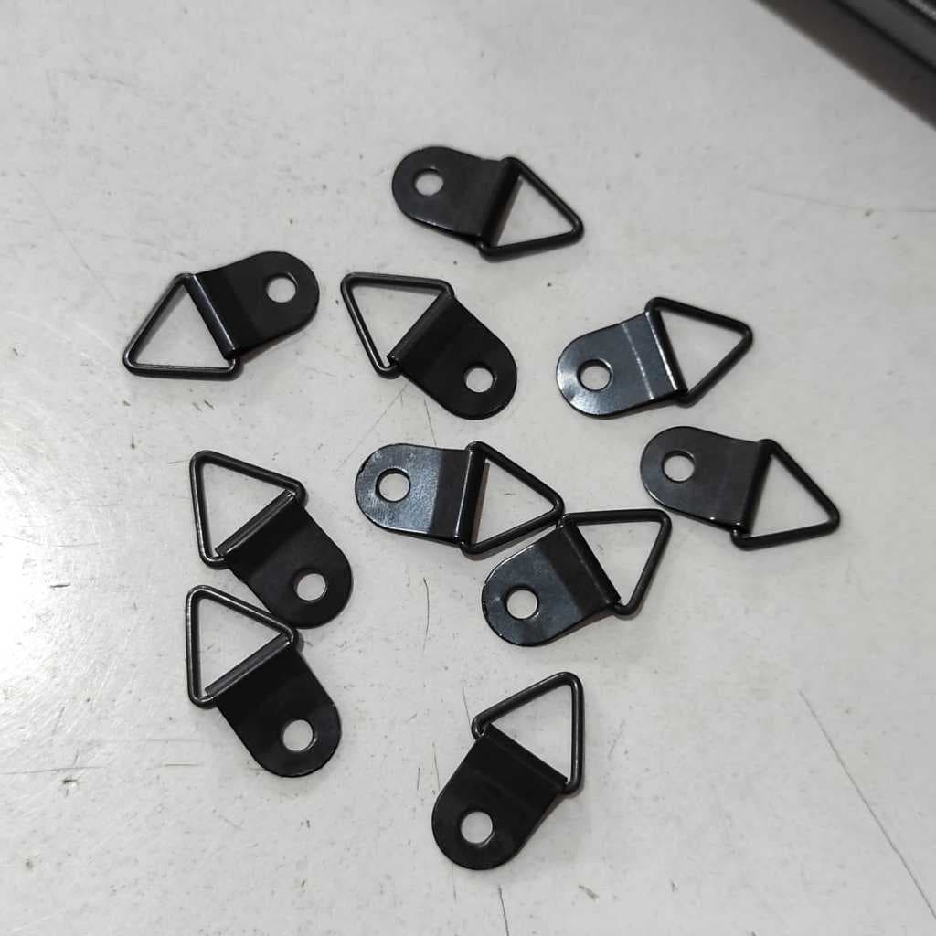 kit 5 e 10 suporte pendurador triangulo com parafuso ganchinho para quadro e moldura