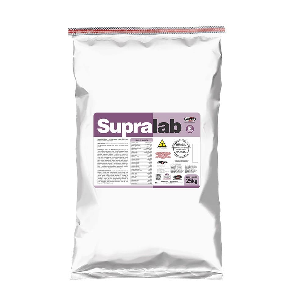 Ração Supra Labina Peletizado Para Ratos Camundongos E Roedores 25kg