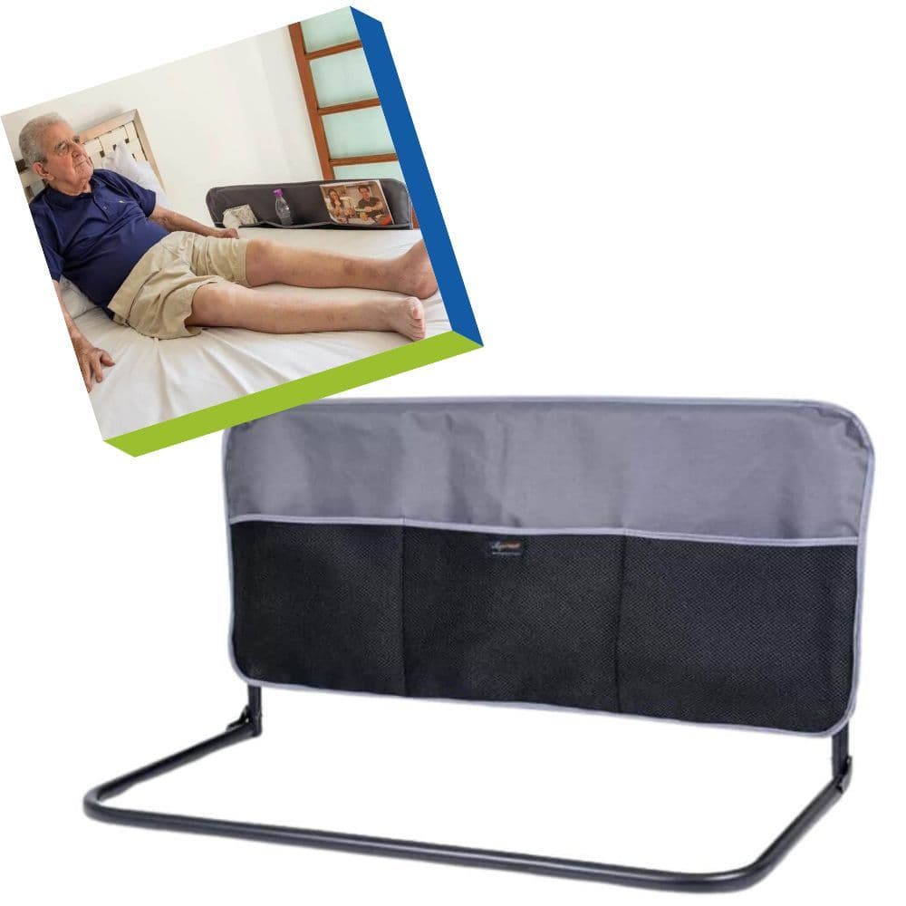 Grade de Proteção para Cama Dobrável Barra de Segurança Criança Idoso Acamado Tam G  UN Longevitech