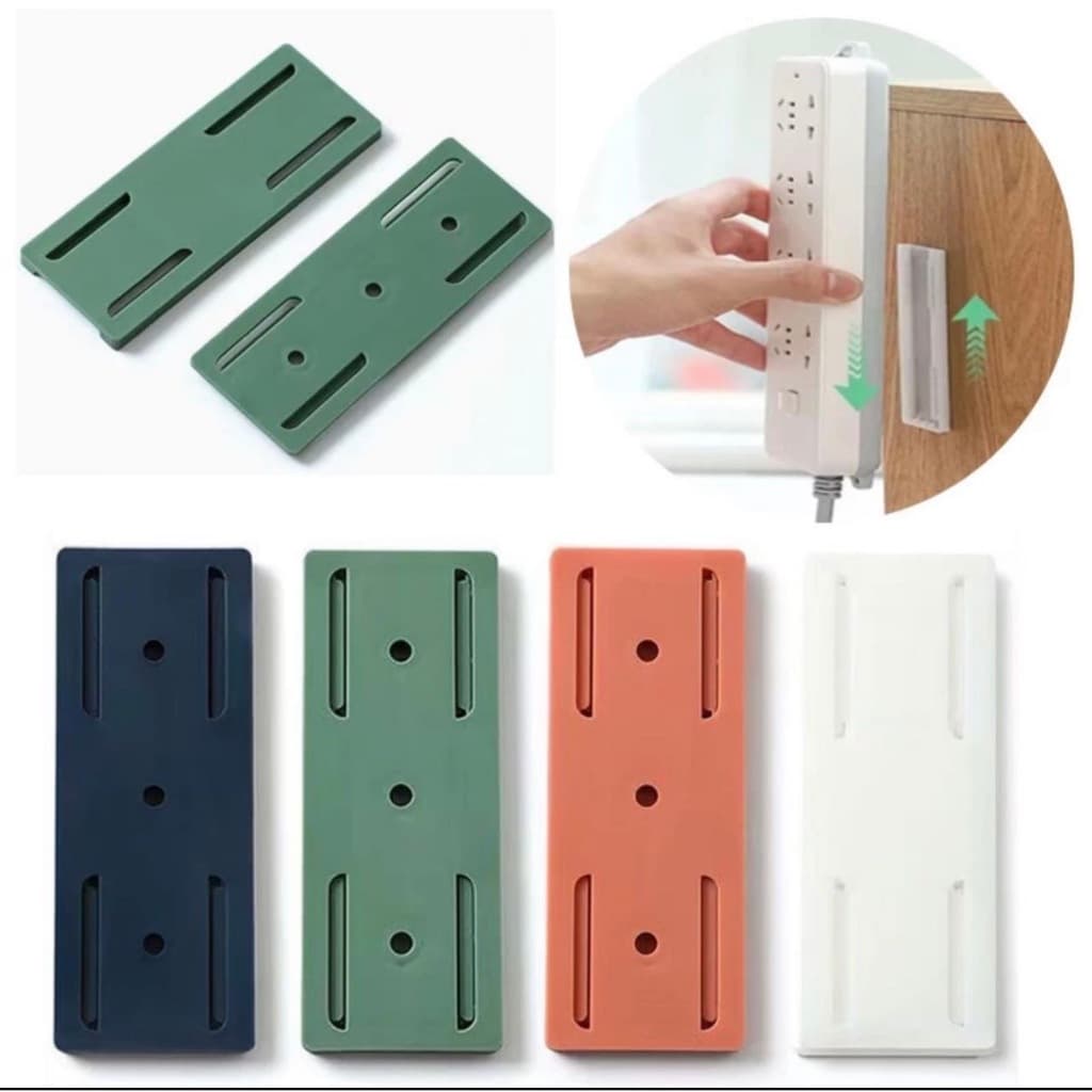 Suporte p/ Extensão Fixar Filtro de Linha e Objetos Diversos/Household Auto-Adesivo Plugue Fixer Broca Livre