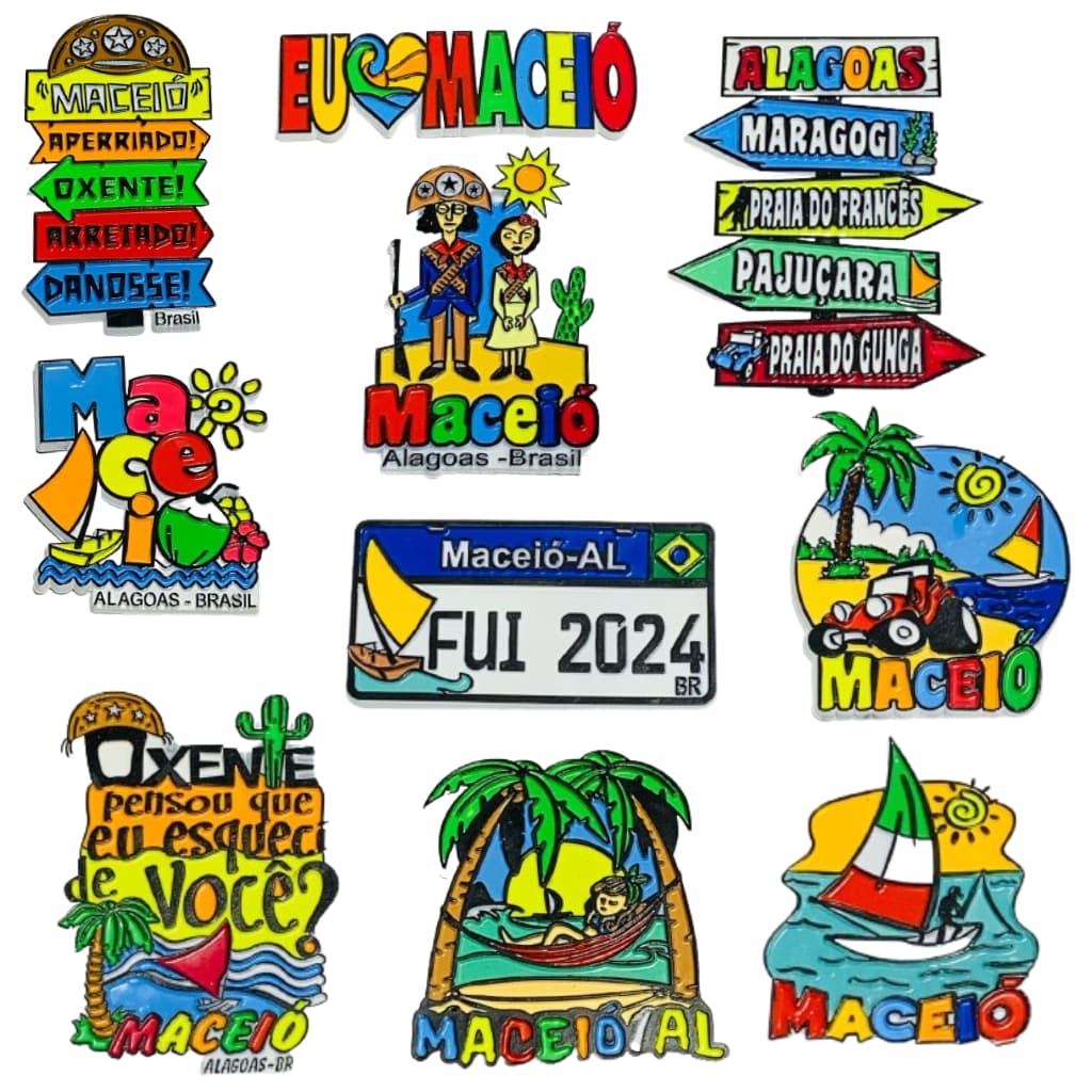 Ímãs de Geladeira Emborrachados Maceió