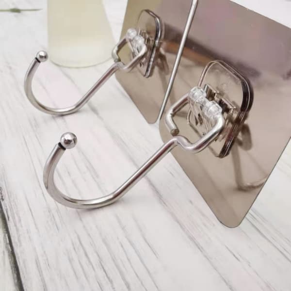 KIT 5/10/20 Ganchos Adesivos Metálicos: Solução Elegante para Organização