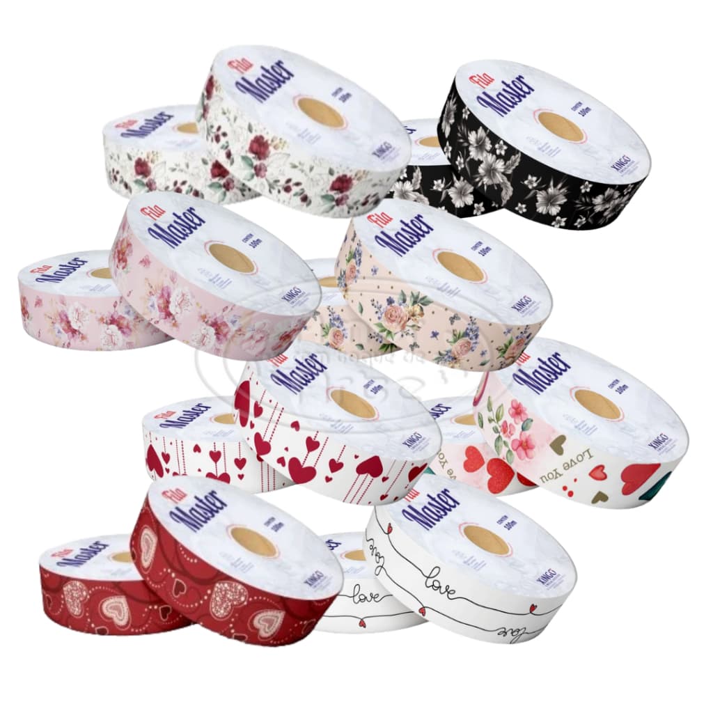 Fitas Master Decoradas Diversas Estampas Xingó 32mm x 10m (Fracionada).