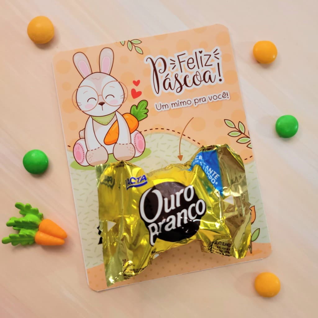 Cartão de Páscoa Lembrancinhas