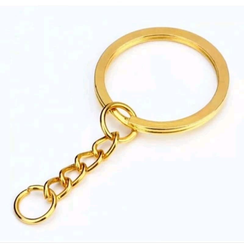 argola italiana achatada  para chaveiro - italiana 25mm 50 peças