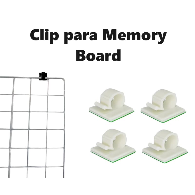Clip Auto Adesivo para fixação de Tela Aramada ou Memory Board