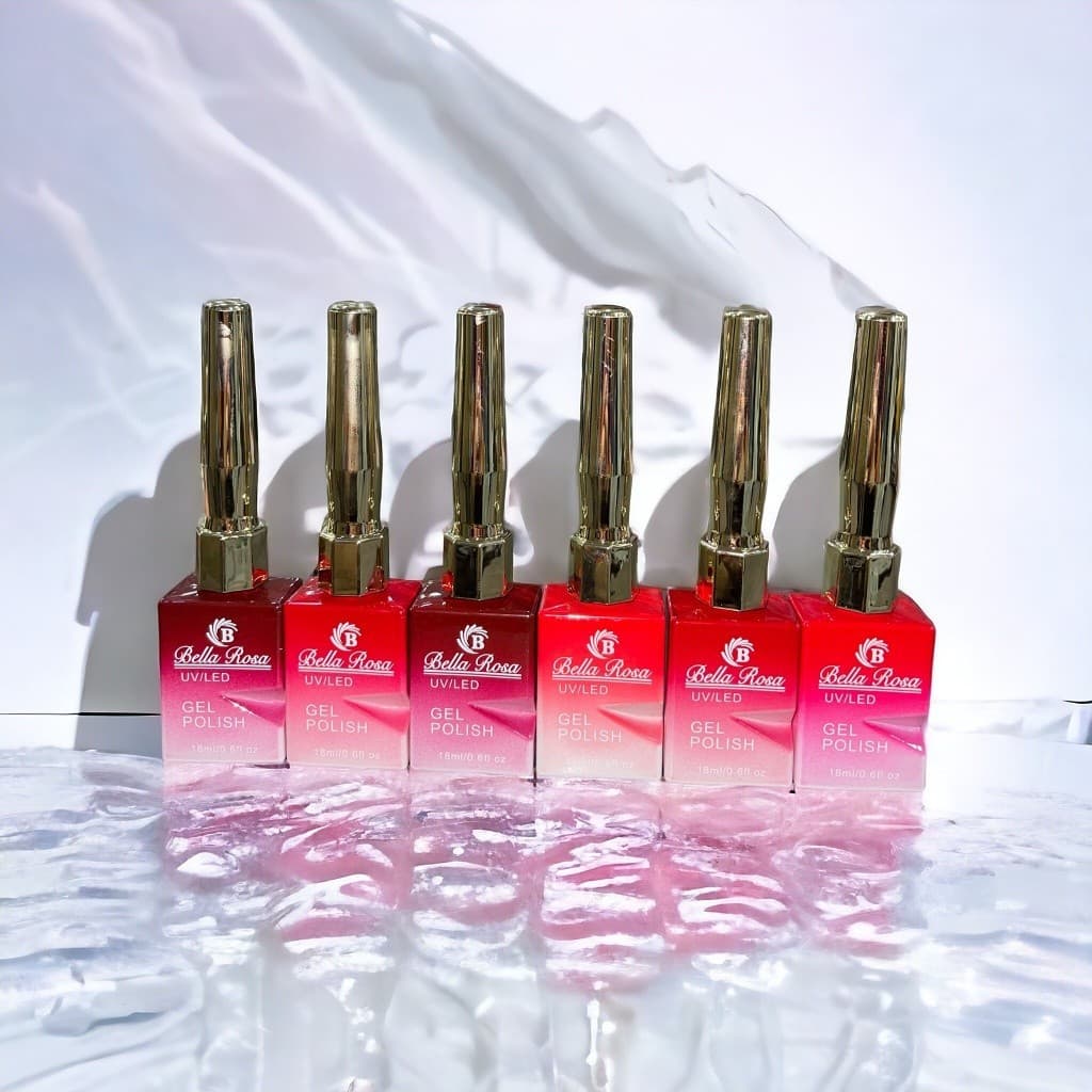 Kit 6 Esmaltes em Gel Polish Bella Rosa - Coleção Led Uv