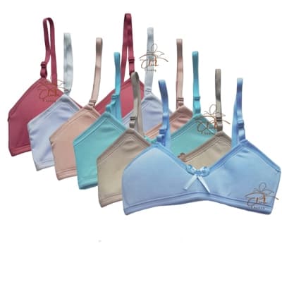 kit 2 Sutiã espuma sem bojo menina moça juvenil  liso