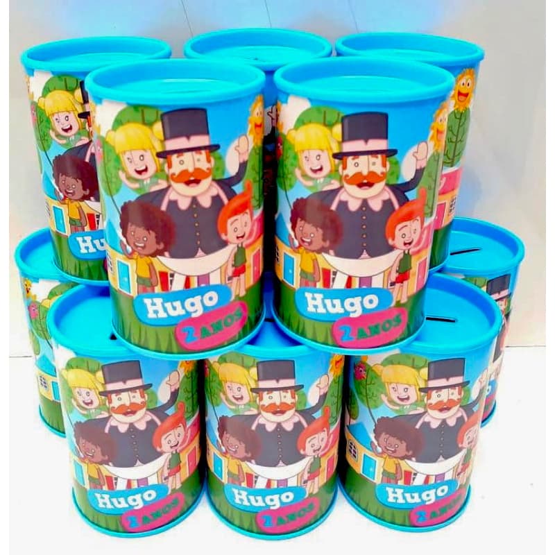 10 Lembrancinha Personalizada Cofrinho Mundo Bita