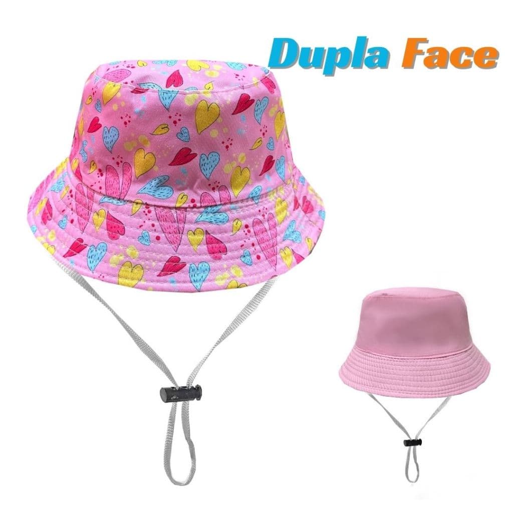 Boné Bebê 1-8 anos Chapéu Infantil Menina Cordinha Bucket Menino Touca Moda Praia Casual Passeio Verão