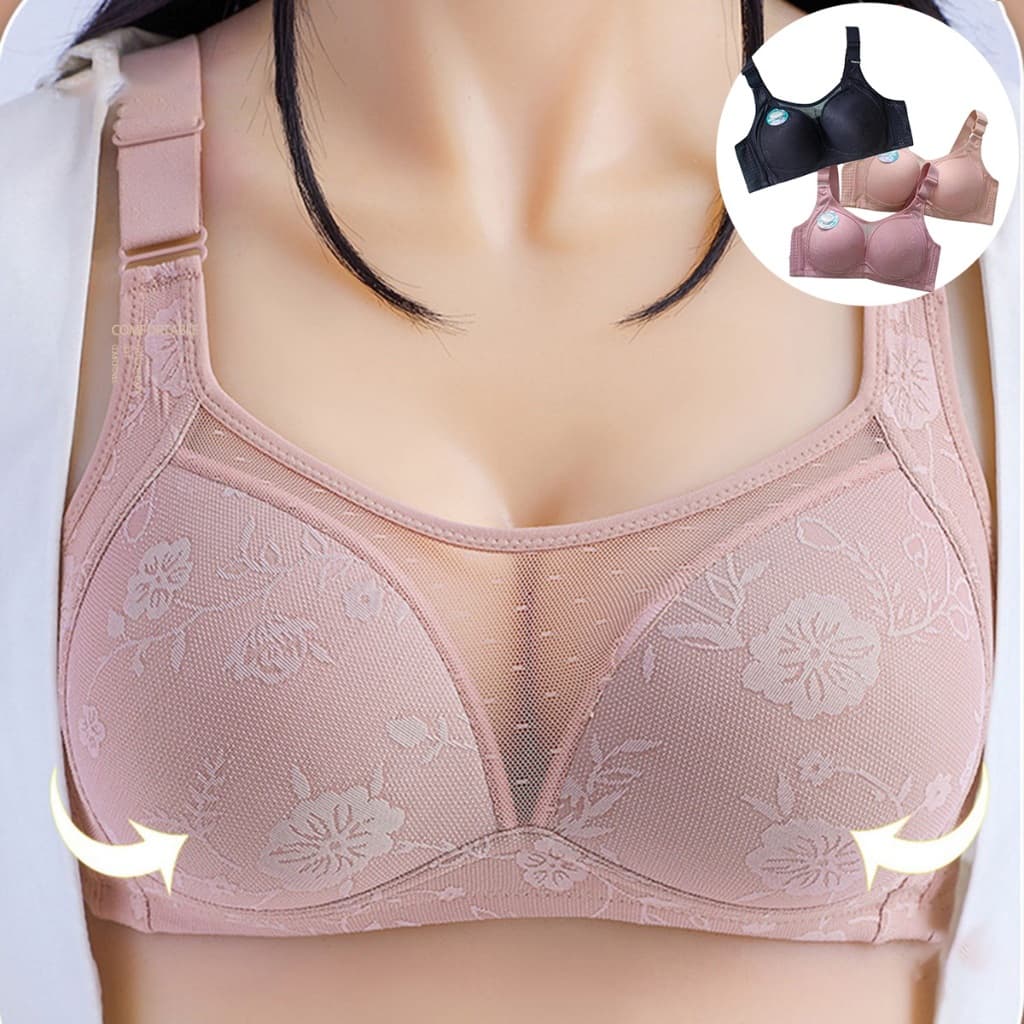 Sutiã Básico kit c/3 Reforçado de Microfibra Com Bojo  Reforçada C/ Elástico Reforçada Sutiã Confortavel Sutiã