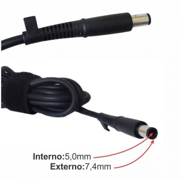 Cabo Reparo Reposição Fonte Dell hp 7,4x5,0mm