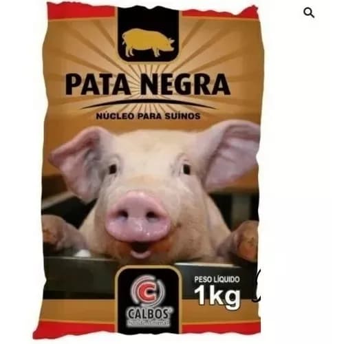 Pata Negra 1kg Núcleo Para Ração Suíno Engorda Porcos Calbos