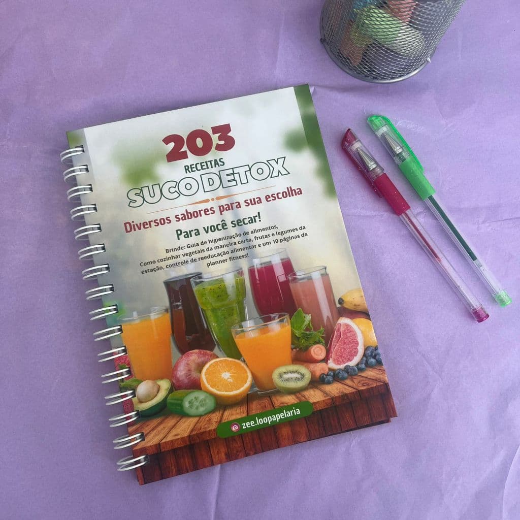 Suco Detox Livro com 203 receitas para voce SECAR!