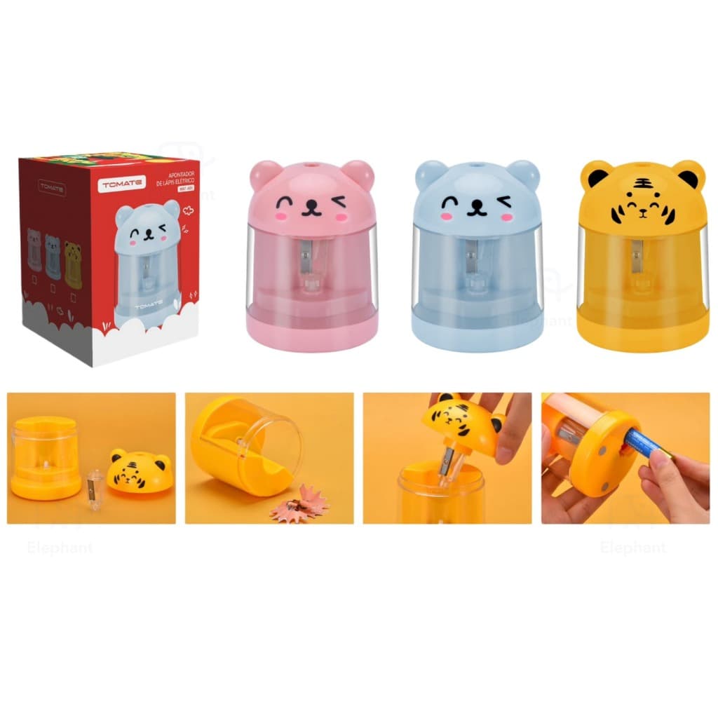 Apontador Lápis Elétrico Automático P/crianças Modelo Fofo