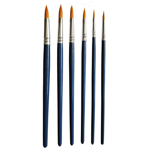 Pincéis Artísticos Para Pintura Redondo - 6un