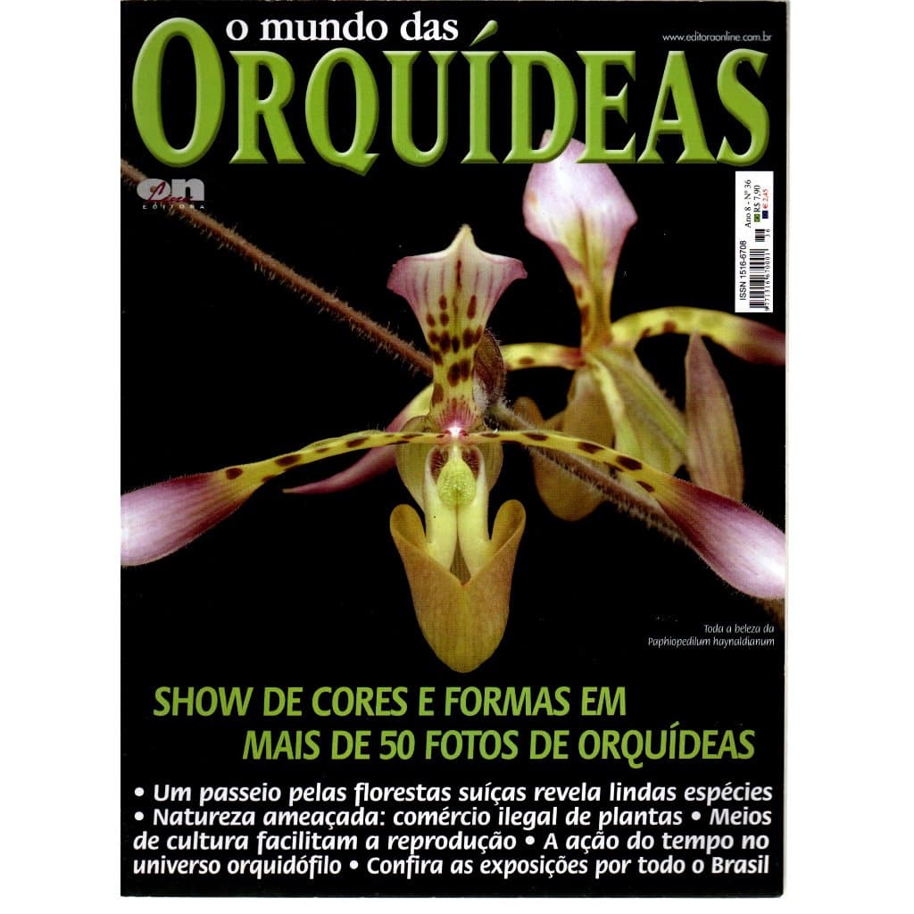 Revista O Mundo das Orquídeas, Ano 8, Nº 36