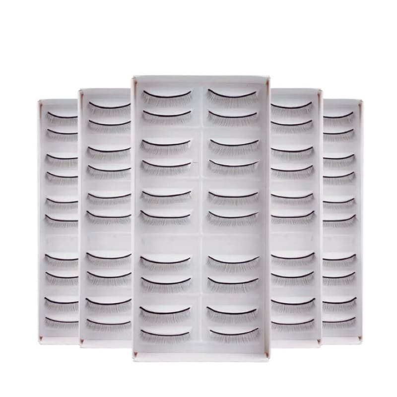 5/10 pares cílios para treino de alongamento de cílios