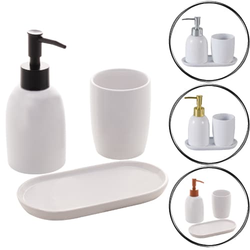 Kit Banheiro Lavabo  Londres 3 peças em Cerâmica   - Lyor