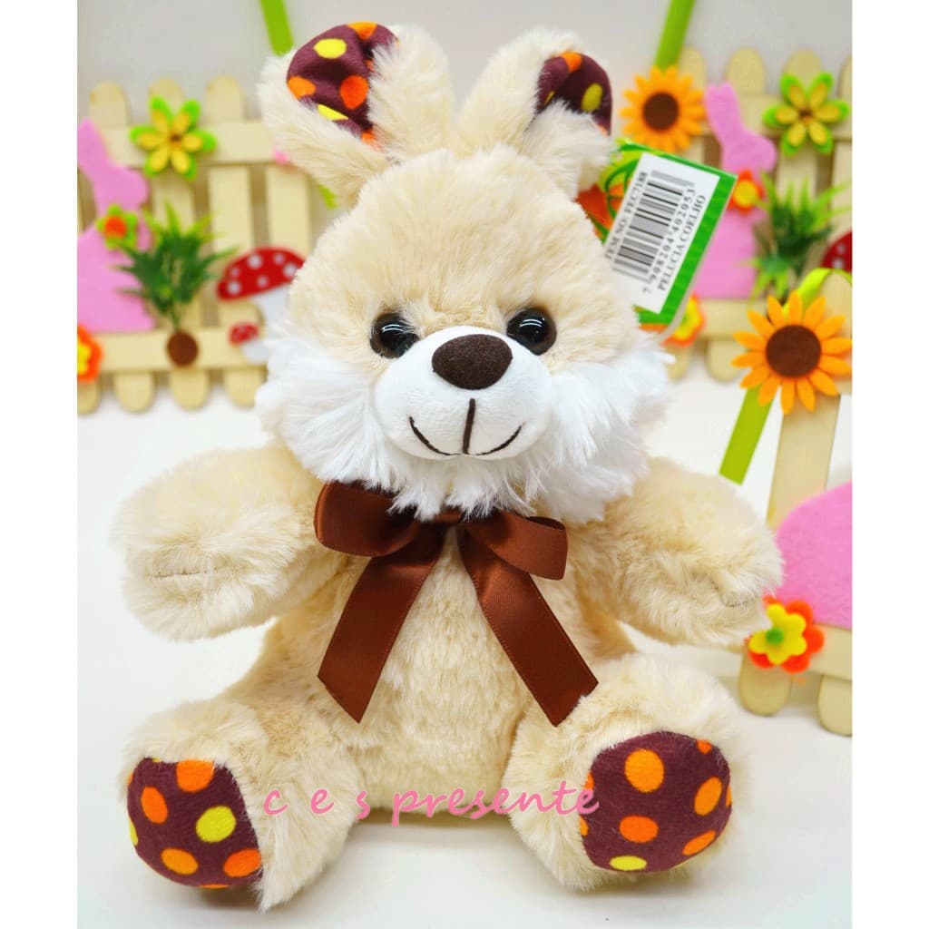 Coelho De Pelúcia Páscoa 25cm Macio Fofinho Presente Cesta Decoração