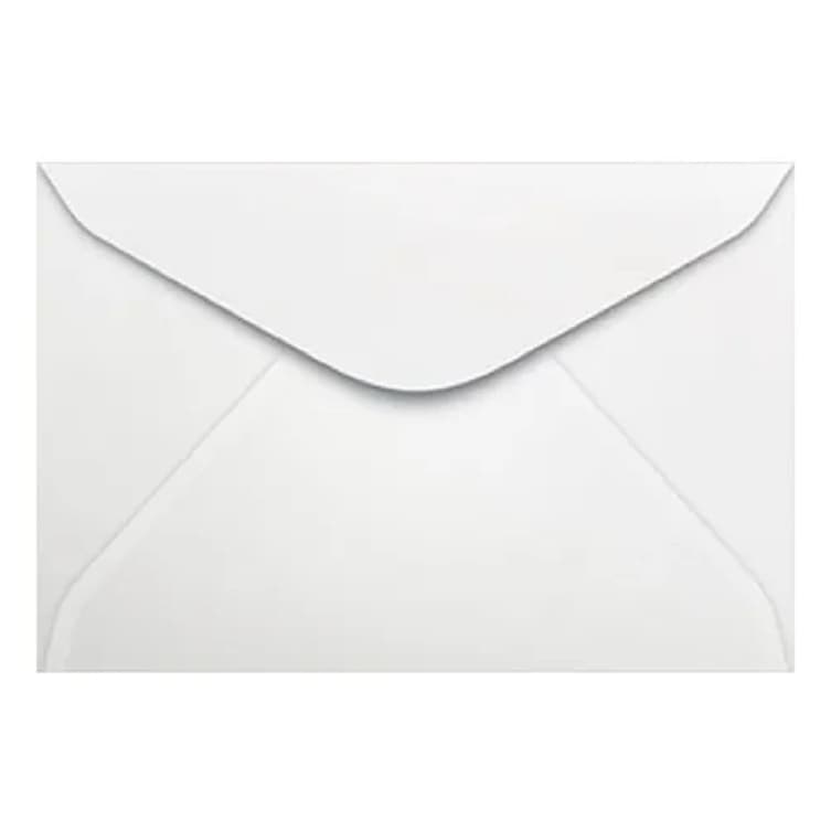 Envelope Branco 7x10cm Visita 63g Cof50 Pequeno Com 100 Und