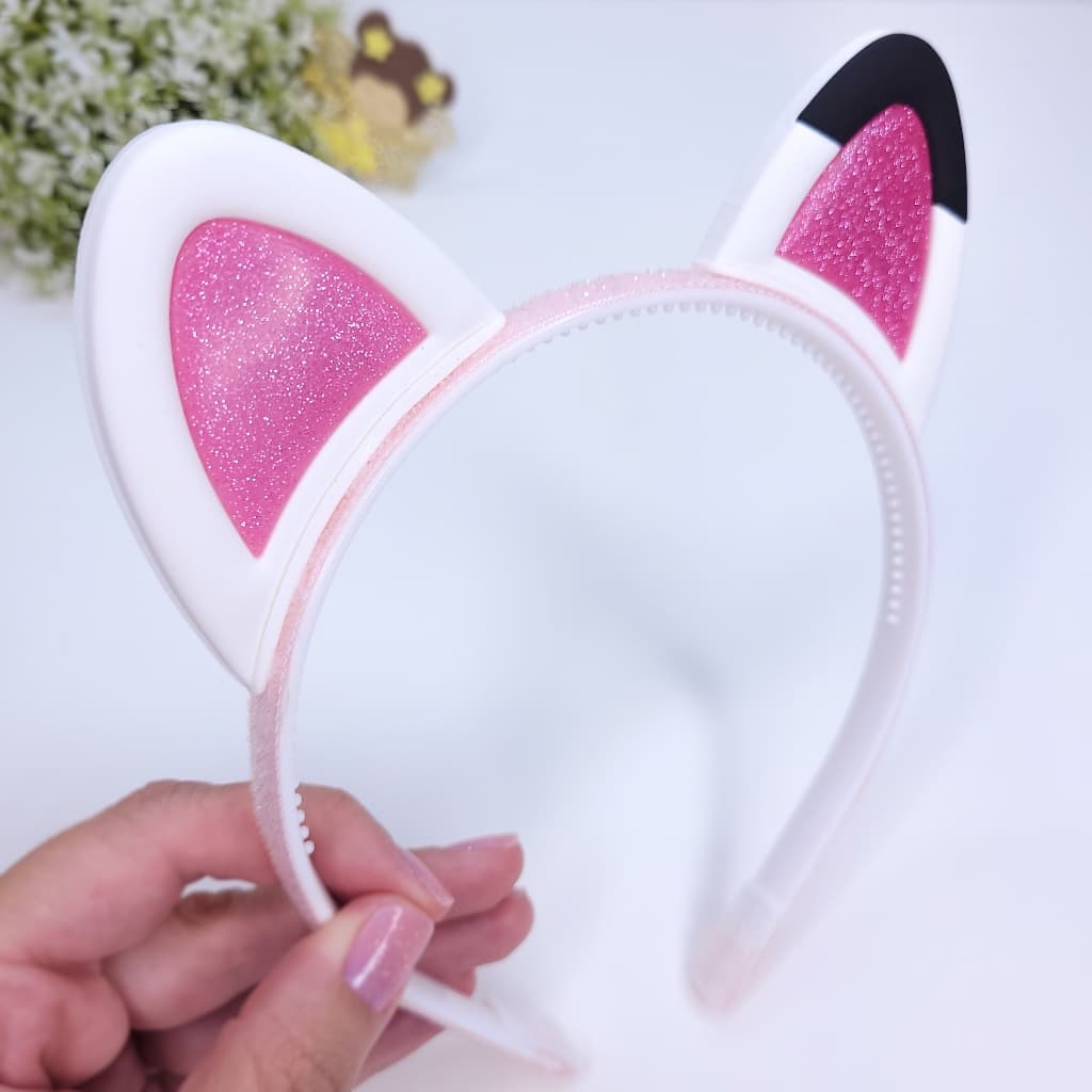 Tiara da Gabby Emborrachado ALTA QUALIDADE/ A Casa Mágica Da Gabby / Arco Tiara Orelhinhas Gatinha Pandy