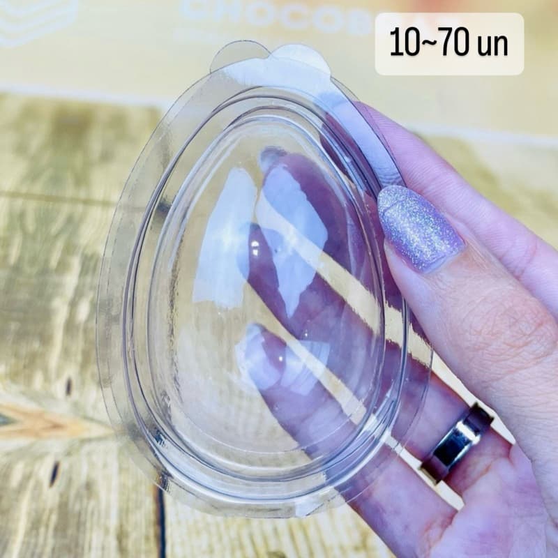 KIT 10~70 EMBALAGENS BLISTER OVO DE PÁSCOA 50 GR PASCOA 2024 (CHOCO)