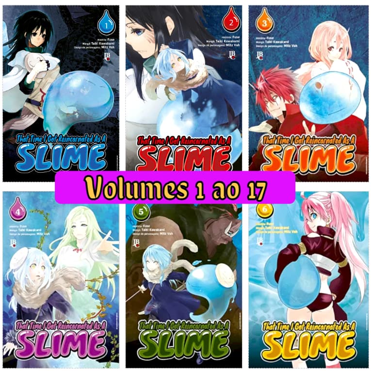 THAT TIME I GOT REINCARNATED AS A SLIME Mangá Volumes 1 ao 17 ( Novo - Lacrado) Português