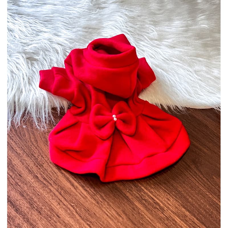 Vestido Pet inverno Roupas Para cachorro  gato pincher 0 1 2 3