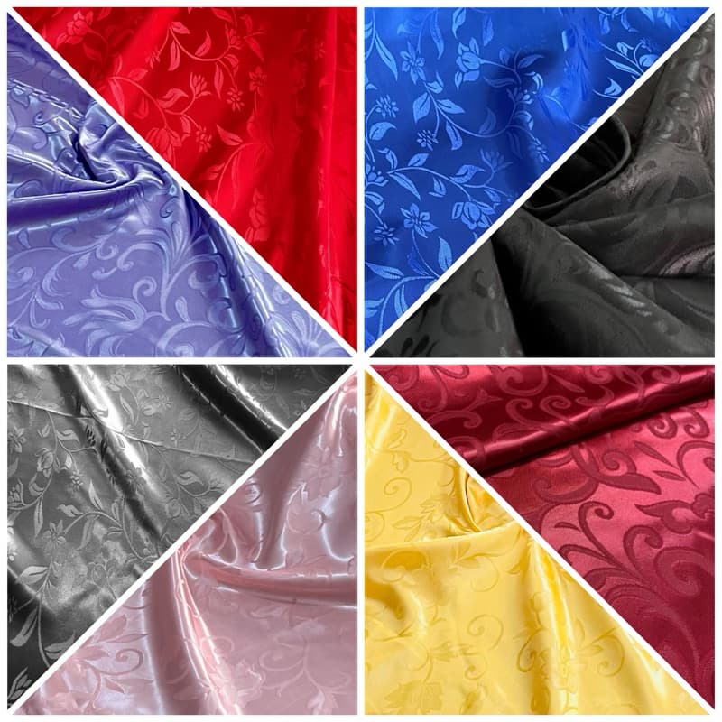 Tecido Cetim Jacquard , Decoração e Moda Festado por Metro