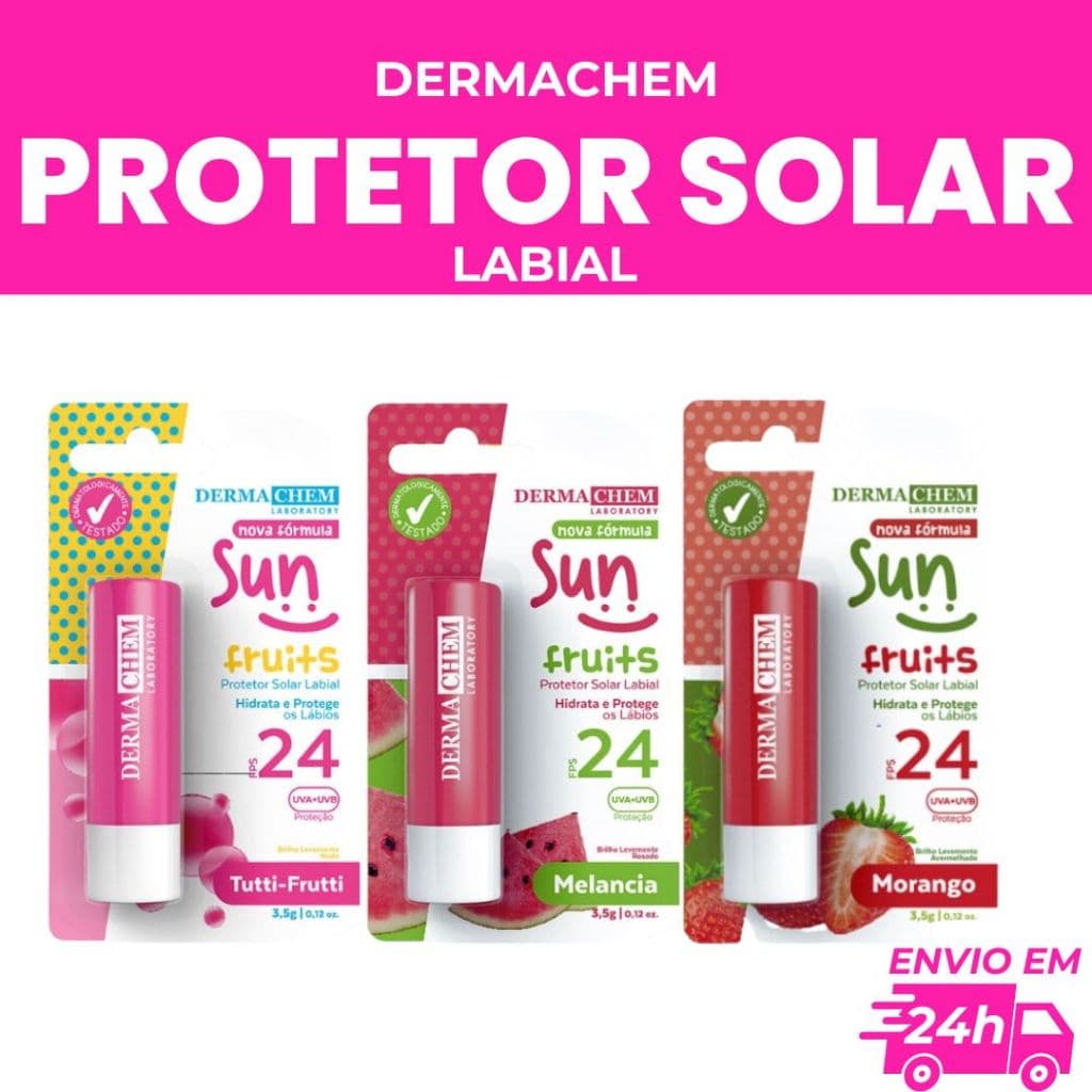 PROTETOR LABIAL DERMACHEM 24 FPS - 3,5G