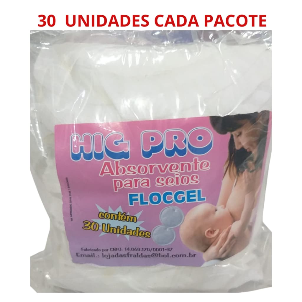 Absorvente De Seios Higpro 30 Unidades  DIA E NOITE