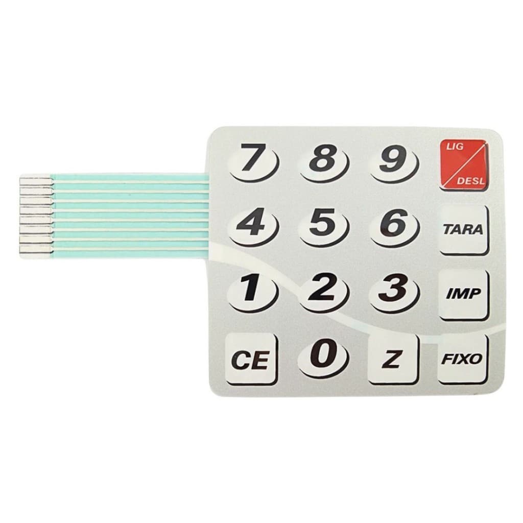 Teclado Balança Balmak Elc Cinza Flat Curto Ld Esq - Cód 420