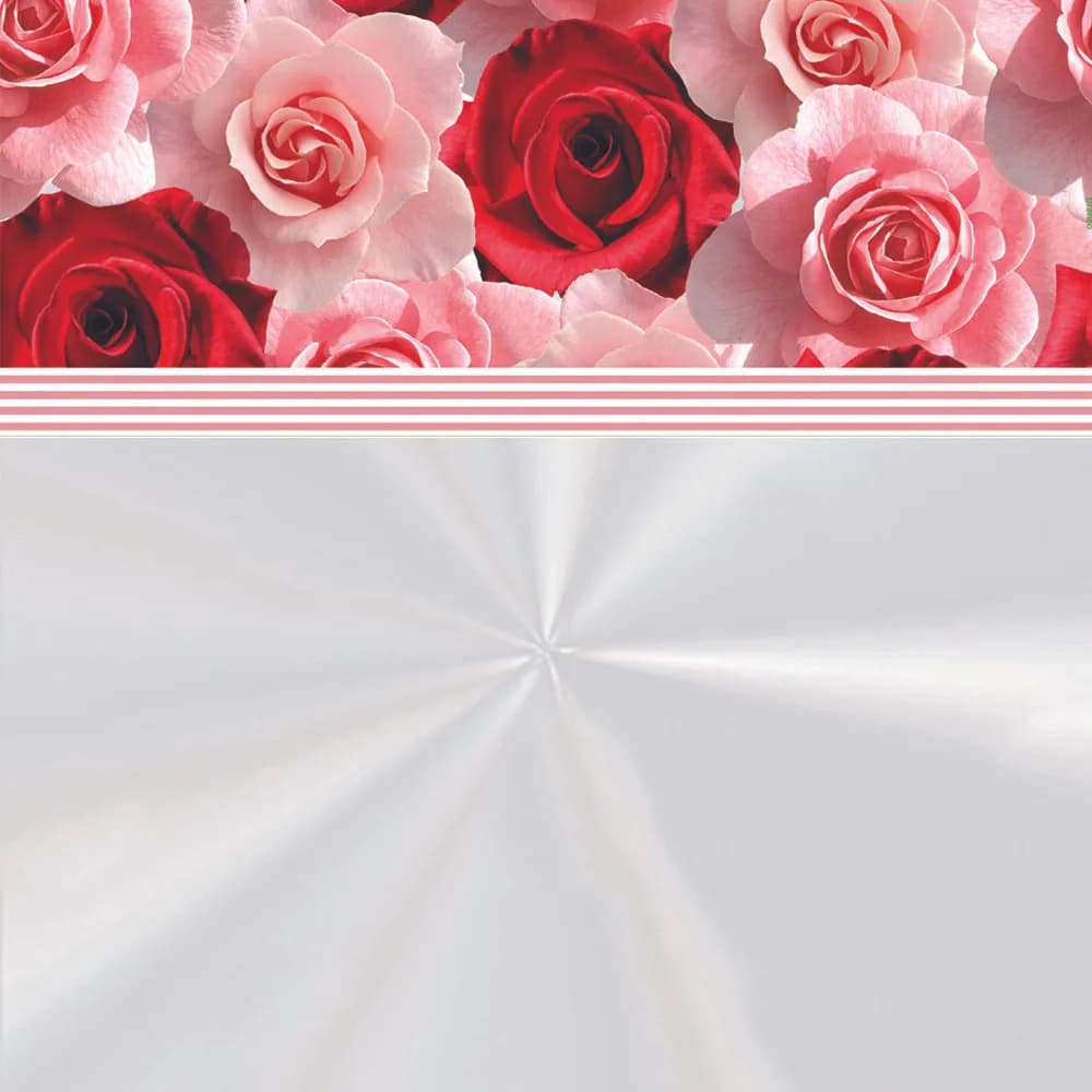 Saco Para Cesta Transparente Decorado 45x59cm Com 25unds Cromus