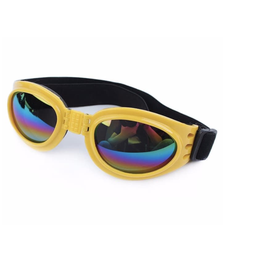 Kit 3 Óculos de Sol Para Cachorro Proteção Uv400 Pet Cachorros Passeio Cor Amarelo