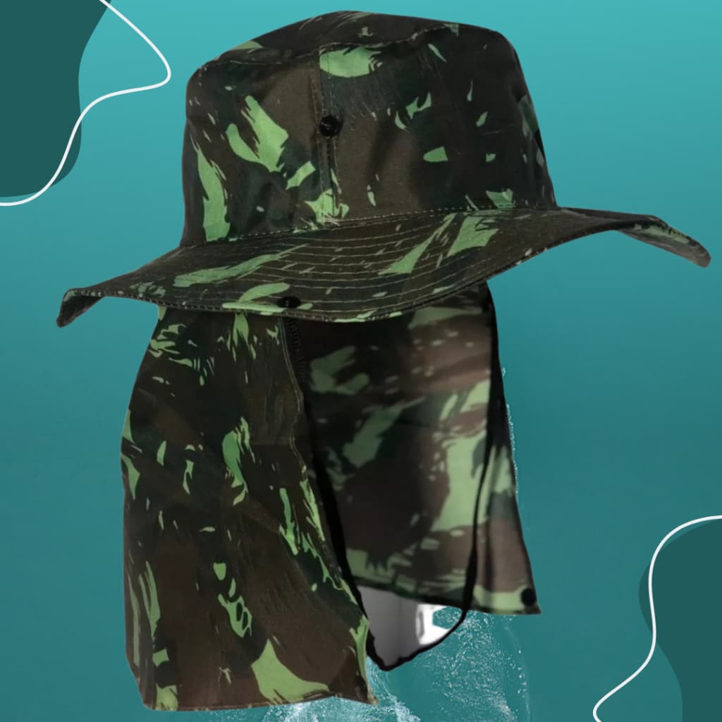 Chapéu Pescador Australiano Pesca Proteção Pescoço Sol Camping Australiano Proteção Nuca Pescoço