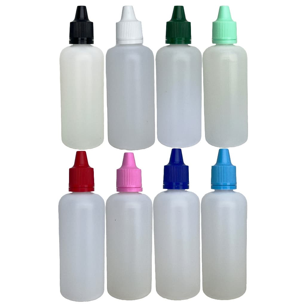 Frasco Plástico De 60ml - Conta Gotas - 100un Tampa Lacre!