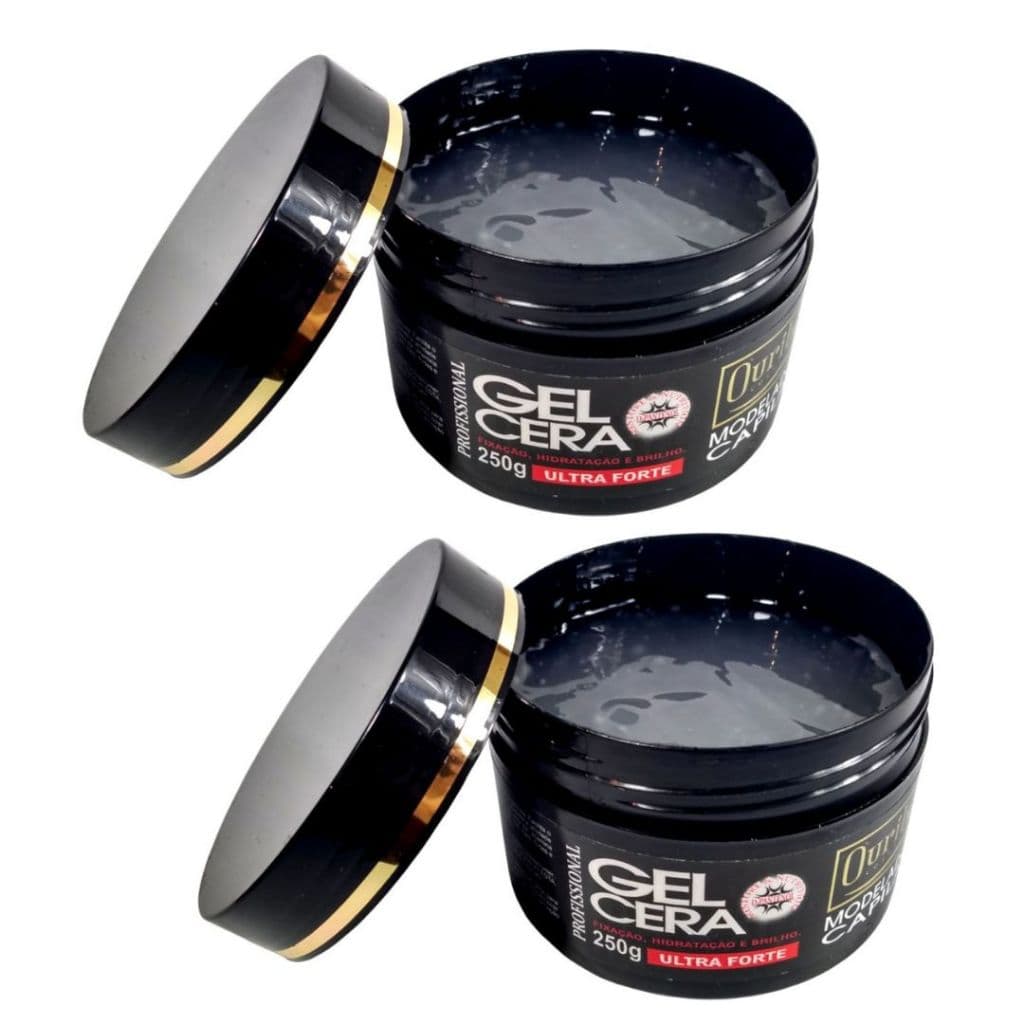Gel Cera Capilar Ultra Forte Ouribel 250g 2 unidades