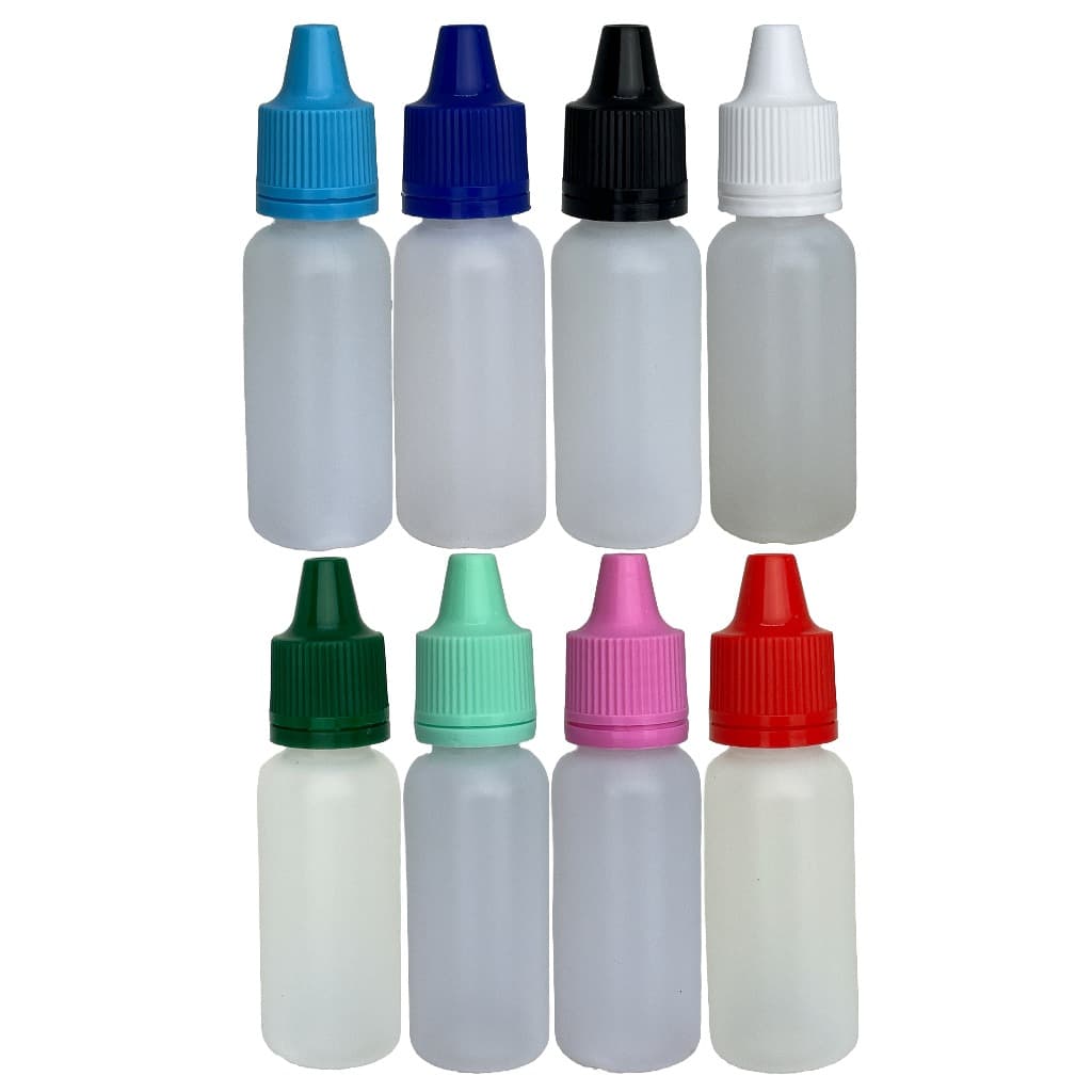 Frasco Plástico De 15ml - Conta Gotas - 50un Tampa Lacre!