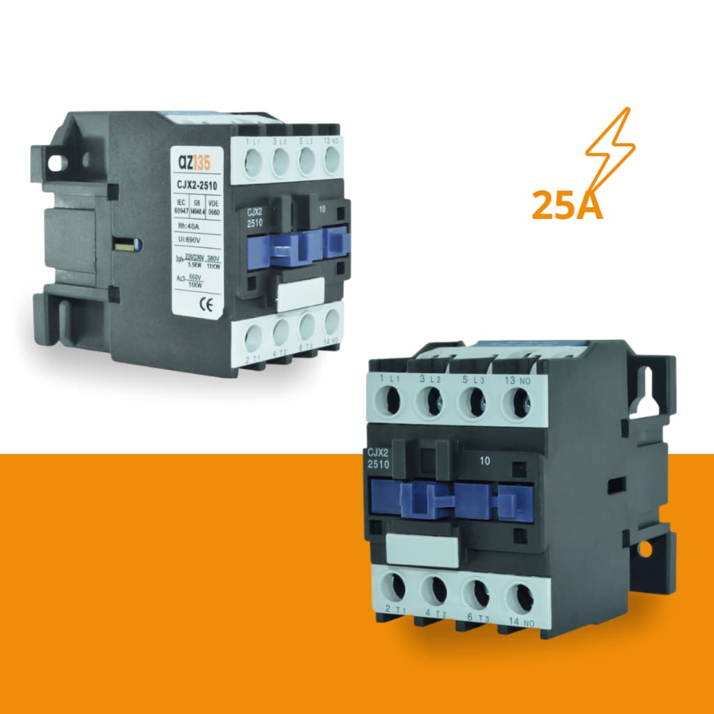 Chave Contatora Tripolar 25a Lc1 - D2510 3p + 1 N/a 220v