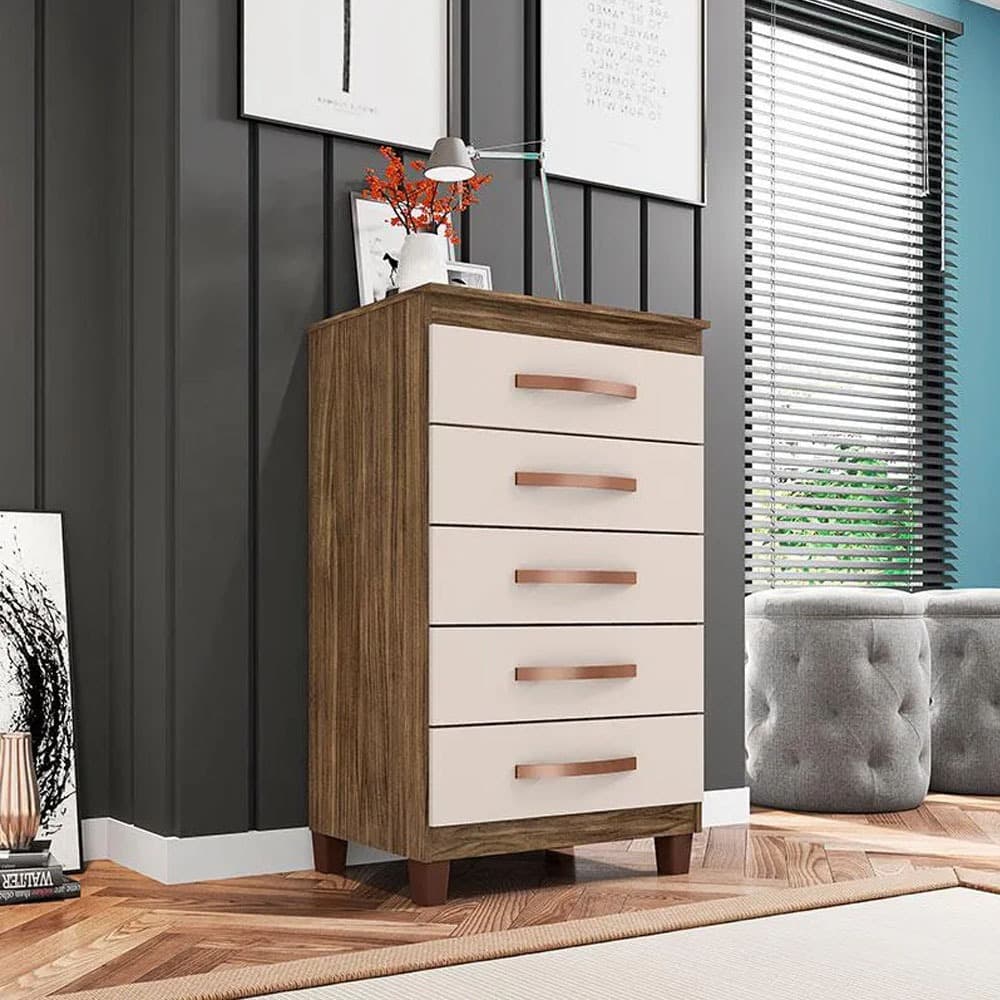 Cômoda Cannes 5 Gavetas Incorplac