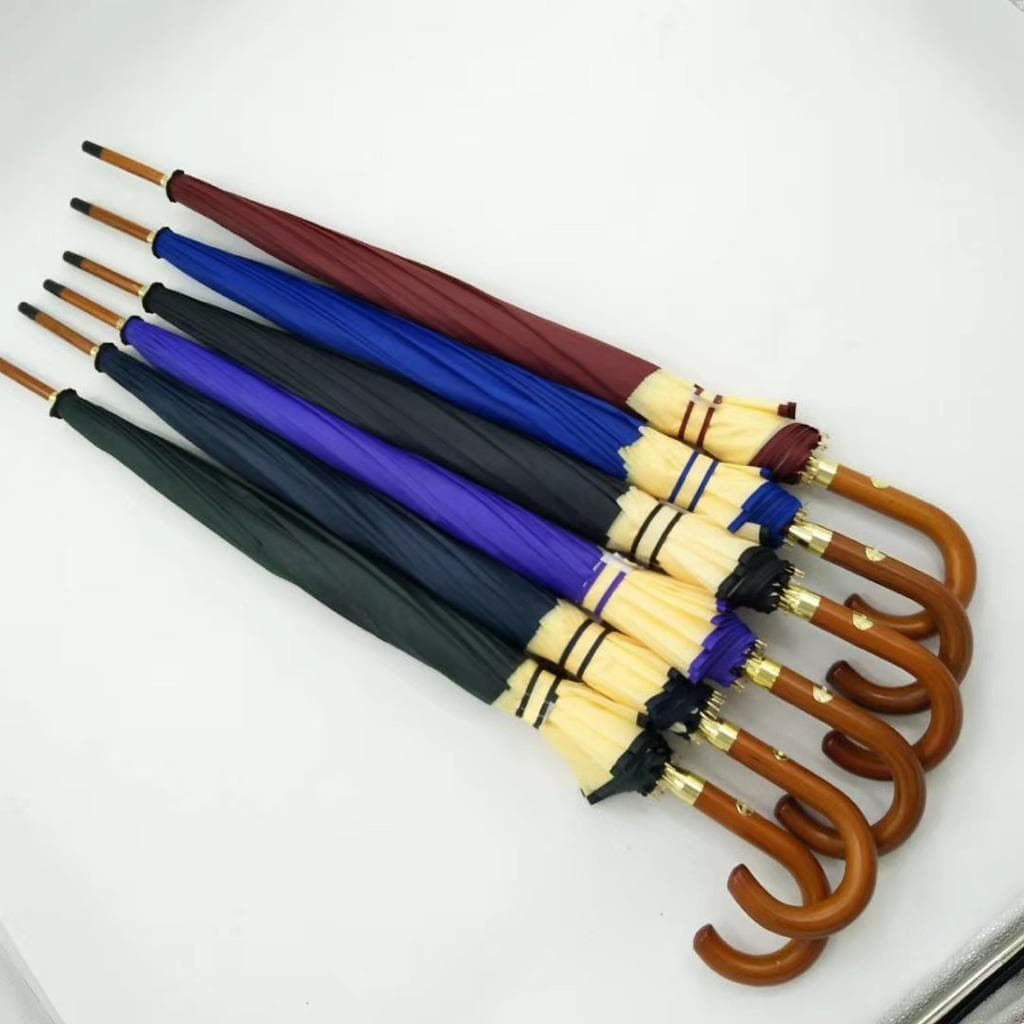 Guarda Chuva Reforçado Grande Automático Cor Preto Desenho do tecido Liso