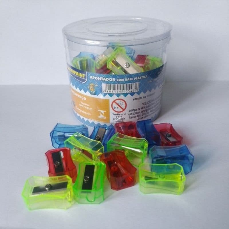 Apontador Sem Depósito Colorido Masterprint MP1202