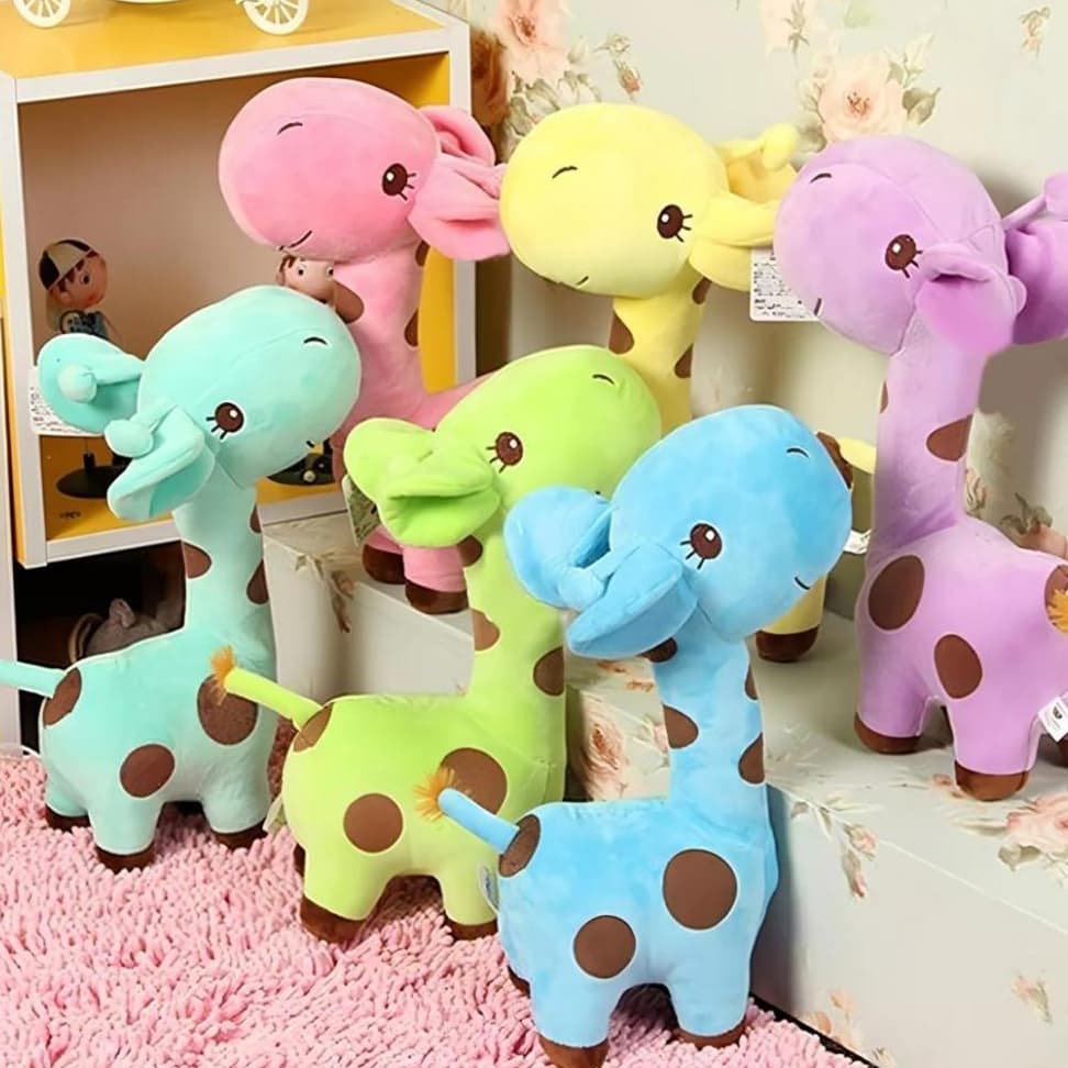 Ursinho De Pelúcia Bichinho Animal Girafa Girafinha 26cm - Envio Imediato -